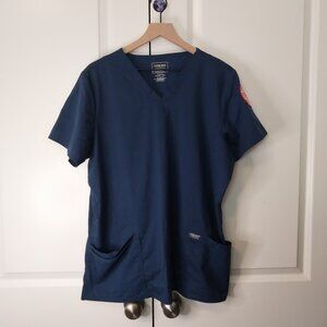 Cherokee Scrub Shirt with Alvin Community College Patch